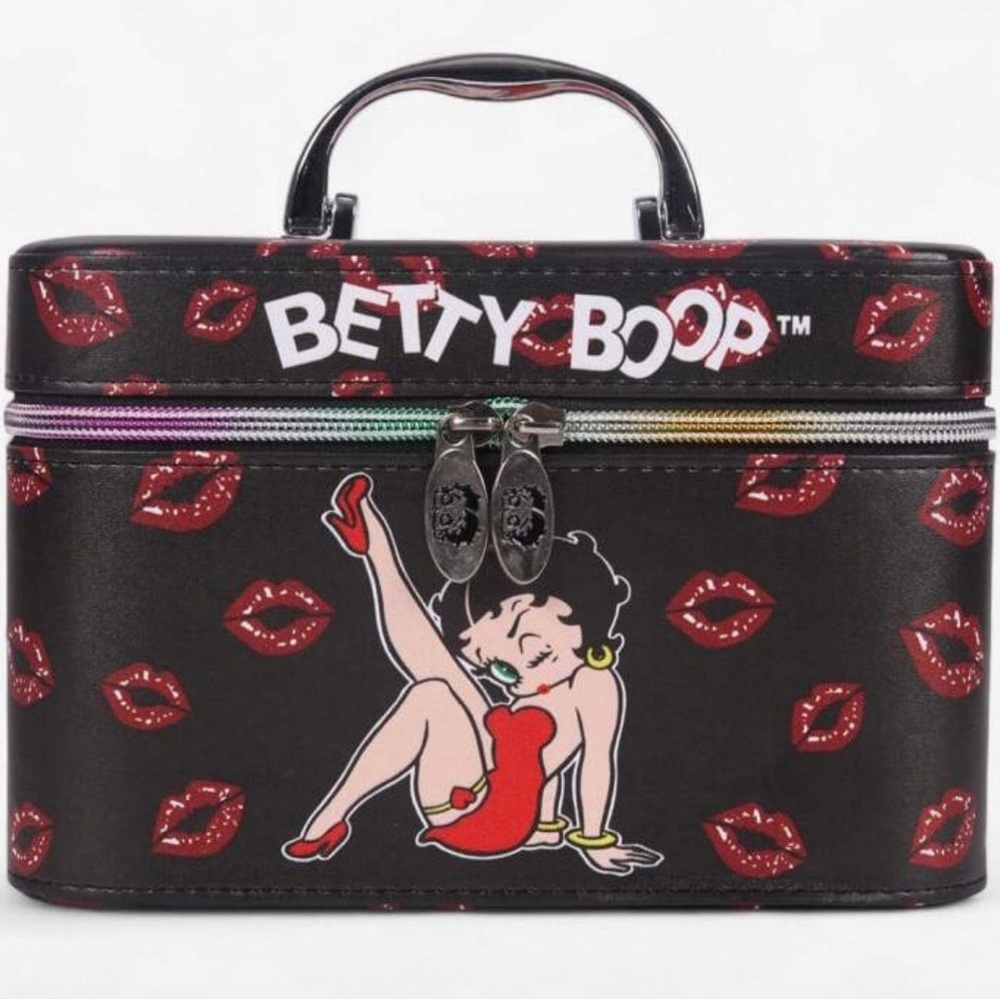 Betty Boop Black and Red Retro Cosmetic Bag